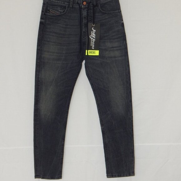 DIESEL Jogg Jeans D-VIDER CB-NE Stretch Denim Pants Faded Black Men’s 28x26 NWT - Picture 1 of 8